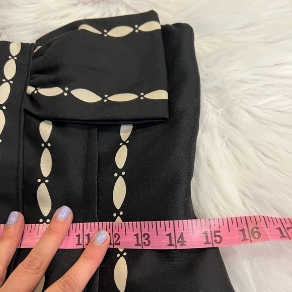 TRACEY REESE New York strapless BOW dress black & tan form fitting sexy medium - Picture 5 of 7